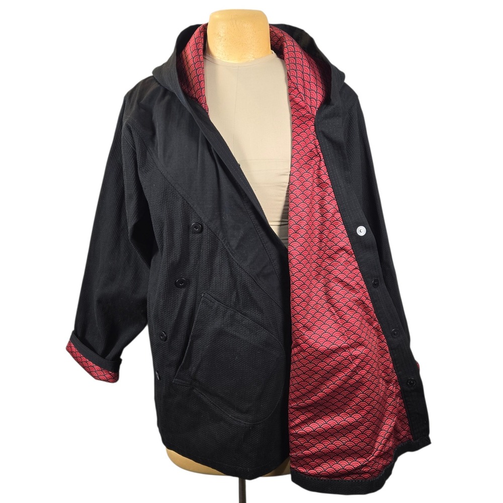 Budo Brothers Hood-Gi Black Red Hooded Jacket Men Martial Arts MMA HeavyweightXL - Picture 6 of 15